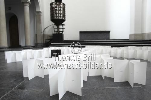 Rundgang 2012 - Diplomausstellung, Jahresausstellung, Filmprogramm der Kunsthochschule für Medien Köln in der Trinitatiskirche Köln (© Thomas Brill)